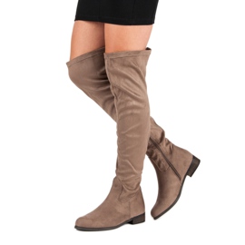 Cm Paris Stivaletti classici in pelle scamosciata marrone 1