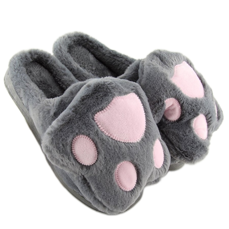 Pantofole da donna grigie DD93 Grey grigio 2