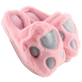 Pantofole da donna rosa e grigie DD93 W.PINK 1