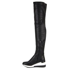 SDS Stivali sportivi con zeppa nero 1