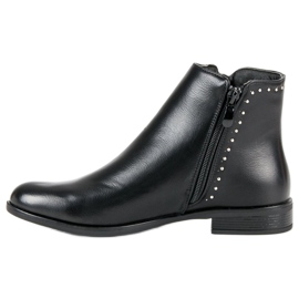 Super Me Stivali classici con cerniera decorativa nero 1