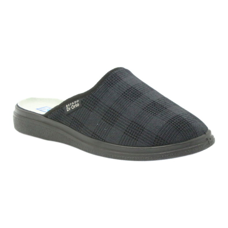 Scarpe da uomo Befado 125m pantofole, pantofole per la salute nero grigio 1