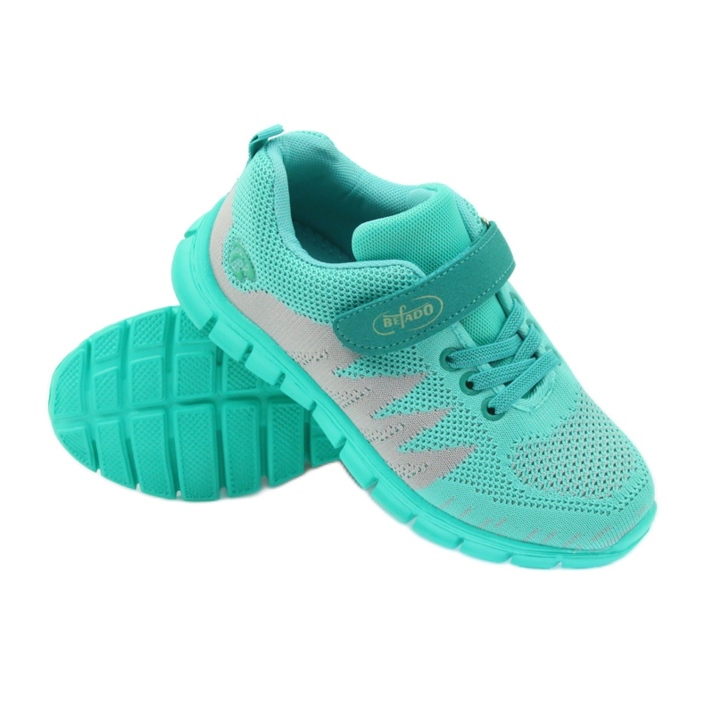 Scarpe sportive per bambini ADI Befado 516Y026 grigio verde 3