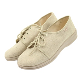 Scarpe da uomo Befado pu 630M007 beige 3