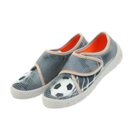 Befado scarpe per bambini pantofole sneakers 557X038 nero arancia grigio 4