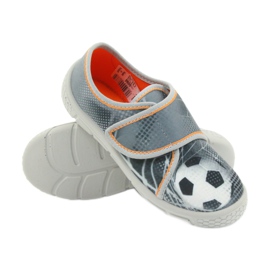Befado scarpe per bambini pantofole sneakers 557X038 nero arancia grigio 3