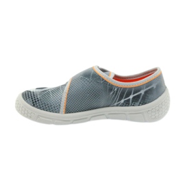 Befado scarpe per bambini pantofole sneakers 557X038 nero arancia grigio 2