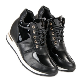 J. Star Sneakers sportive con zeppa nero 2