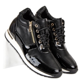J. Star Sneakers stringate con cerniera nero 2