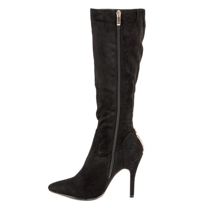 Cm Paris Stivali sexy su un tacco alto nero 2