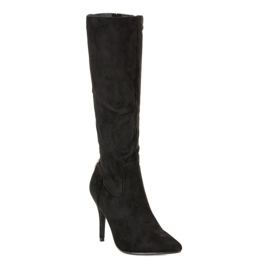 Cm Paris Stivali sexy su un tacco alto nero 1