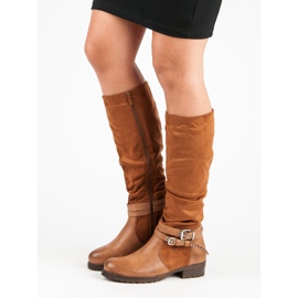 Super Me Stivali da equitazione cammello marrone 2