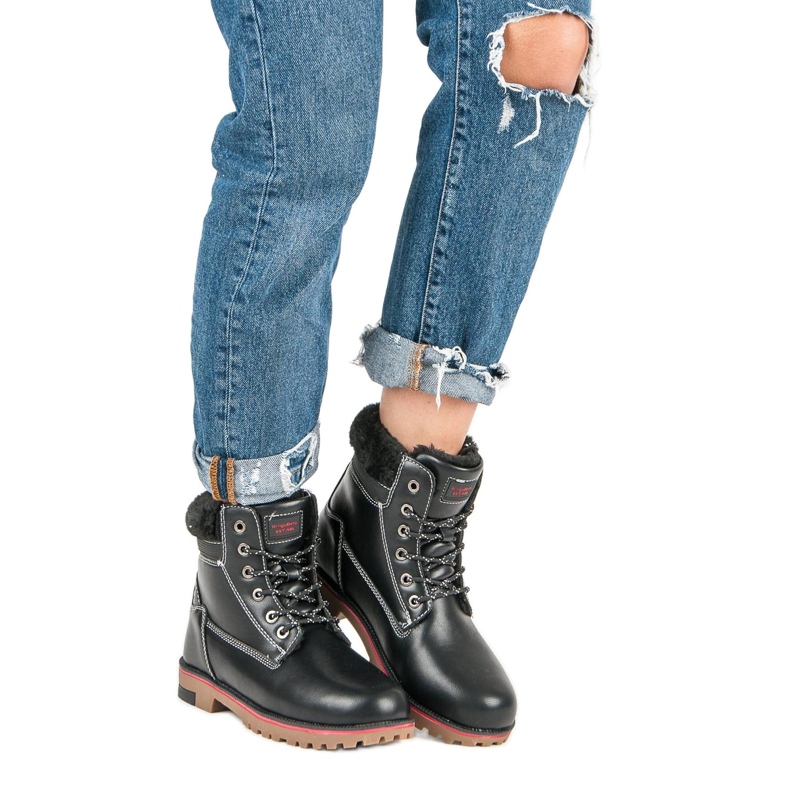 Arrigo Bello Trapper invernali caldi nero 1