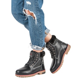 Arrigo Bello Trapper invernali caldi nero 2