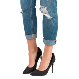 Eleganti tacchi alti neri nero 1