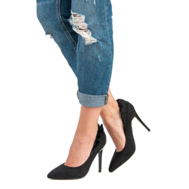 Eleganti tacchi alti neri nero 2