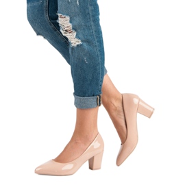 Décolleté classiche laccate marrone 2