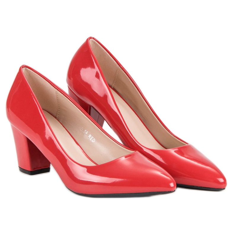 Décolleté classiche laccate rosso 1