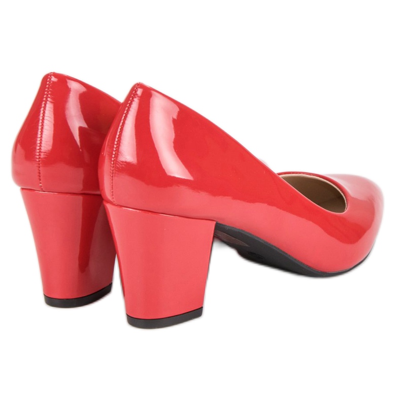 Décolleté classiche laccate rosso 2