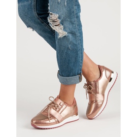 Scarpe sportive slip-on multicolore rosa 2