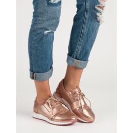 Scarpe sportive slip-on multicolore rosa 1