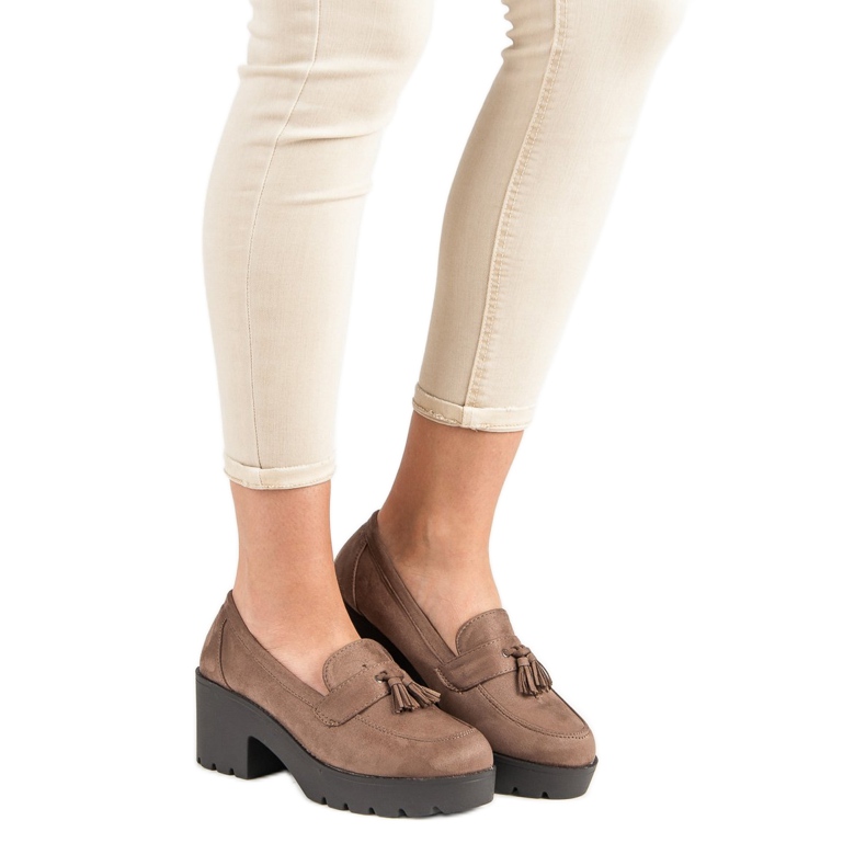 Ch. Creation Mocassini alla moda marrone 2