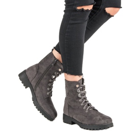 Seastar Trapper in pelle scamosciata grigio 2