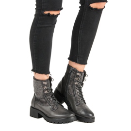 Ideal Shoes Lavoratori allacciati sulla piattaforma verde 2