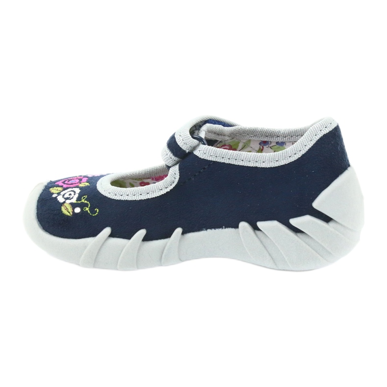 Befado scarpe per bambini ballerine pantofole 109P170 grigio blu navy 2