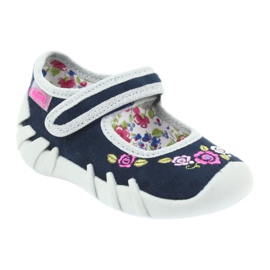 Befado scarpe per bambini ballerine pantofole 109P170 grigio blu navy 1