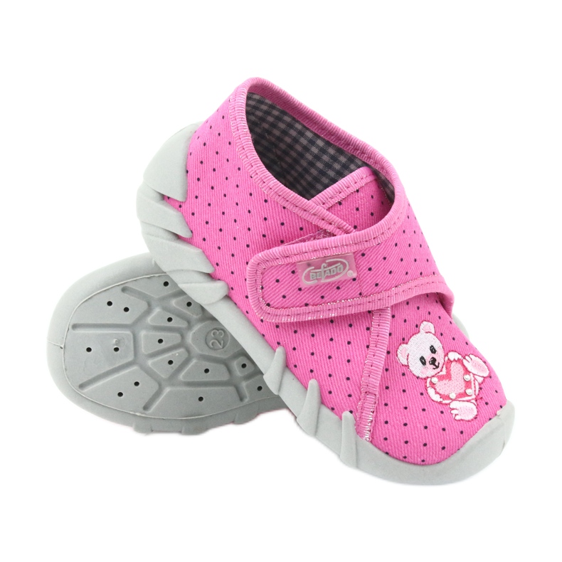 Scarpe per bambini Befado 112P185 pantofole rosa 4