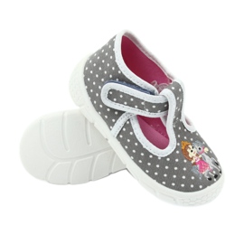 Scarpe per bambini Befado miele pu 531P006 bianca grigio 3