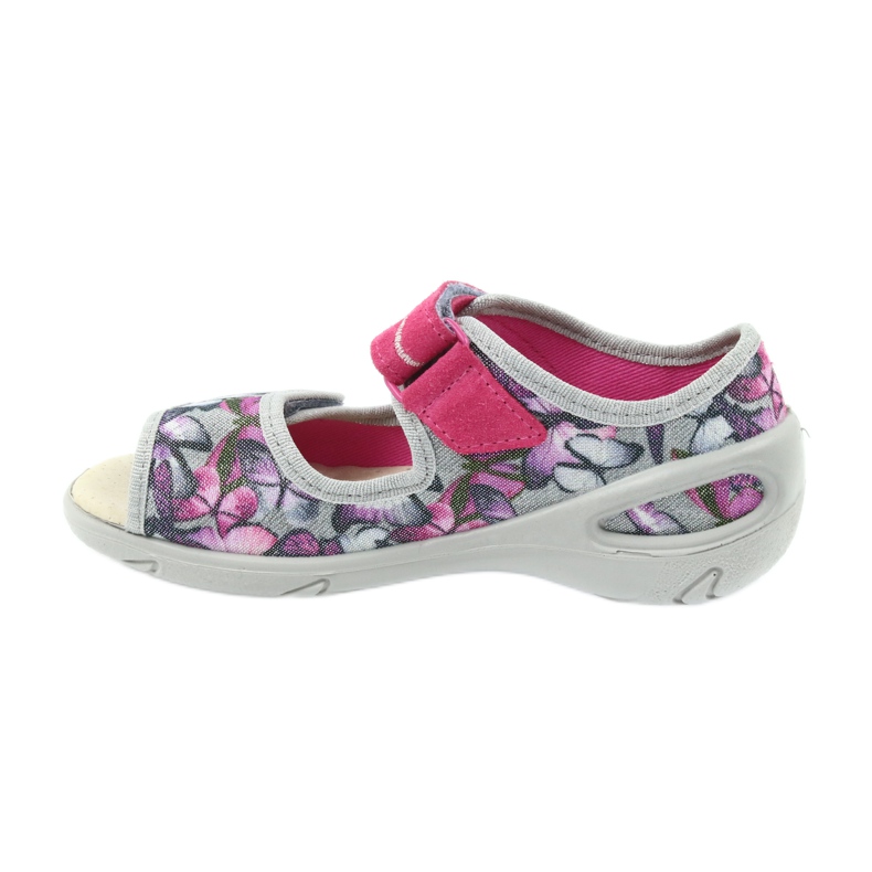 Befado scarpe per bambini sandali soletta in pelle 433X029 viola grigio rosa 2