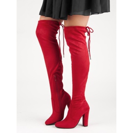 Seastar Stivali alti alla coscia sexy rosso 1