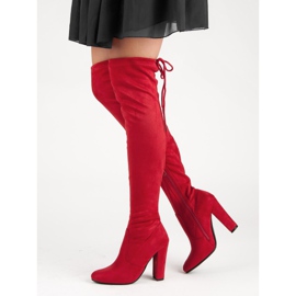 Seastar Stivali alti alla coscia sexy rosso 2