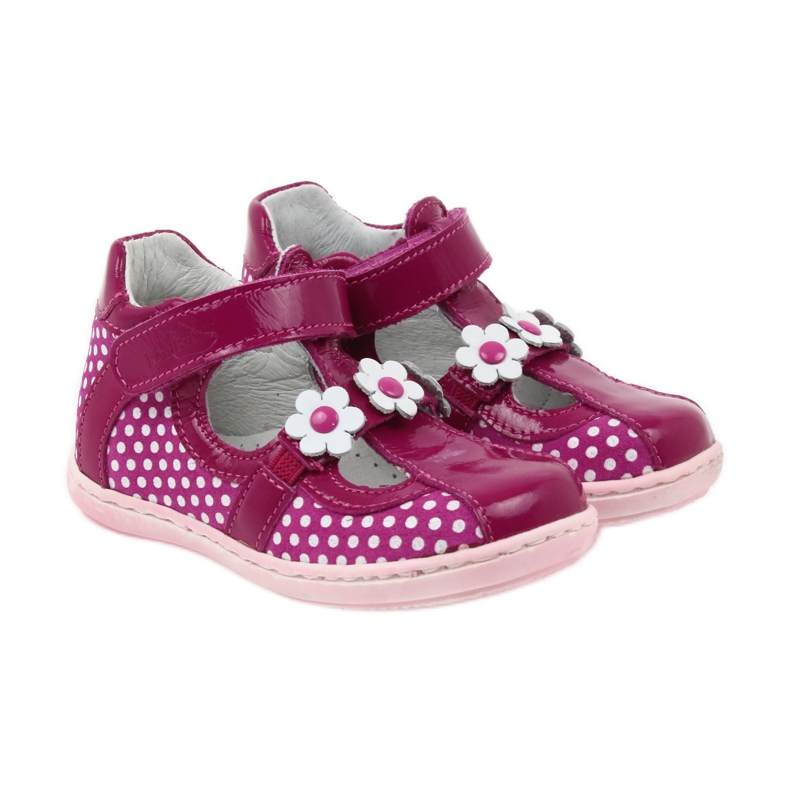 Ballerine a pois con fiori Ren But 267 rosa bianca 4