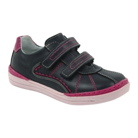 Scarpe brogue per bambini Ren But 3193 blu navy multicolore rosa 1
