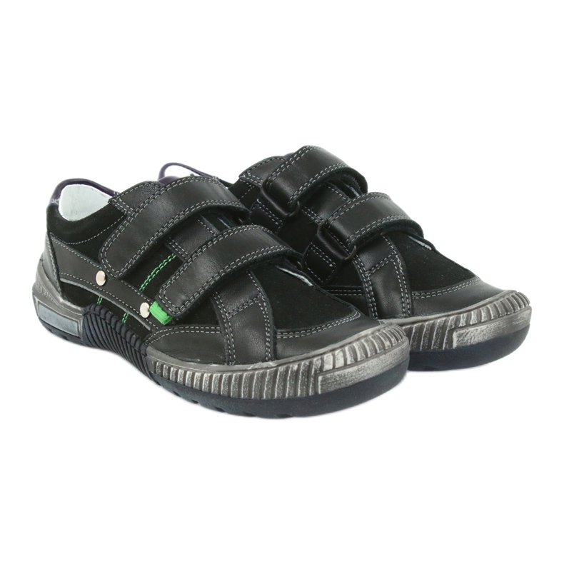 Scarpe da bambino Bartek 55287 nere nero grigio verde 4