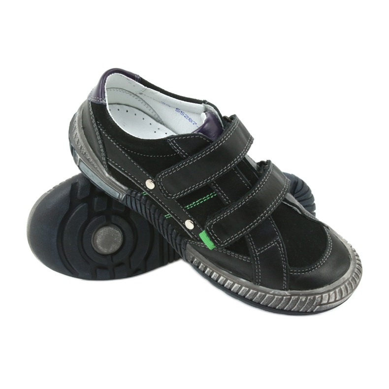 Scarpe da bambino Bartek 55287 nere nero grigio verde 3