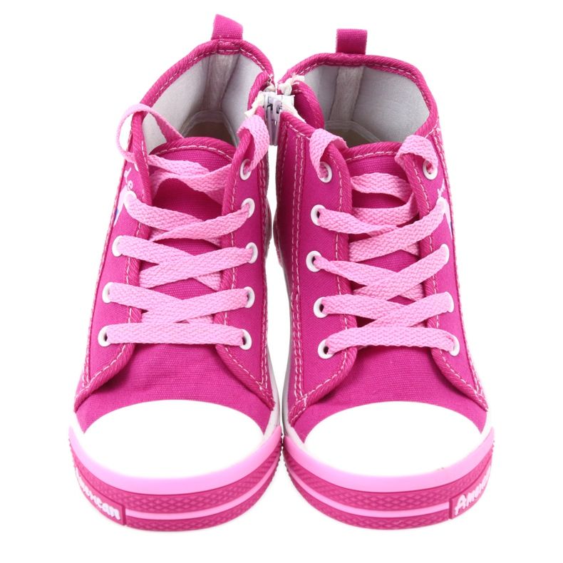 American Club Sneakers rosa con cerniera American TEN13 blu 4