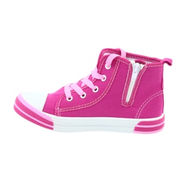 American Club Sneakers rosa con cerniera American TEN13 blu 2