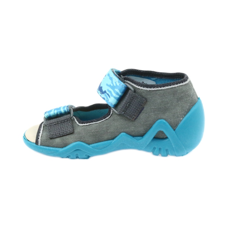 Befado scarpe per bambini sandali con inserto in pelle 350P062 blu grigio 2