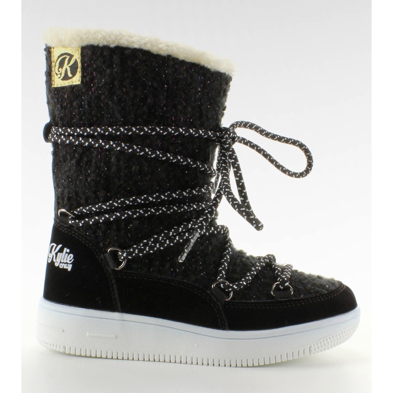 Stivali da neve per bambini eskimoski k1646102 Negro nero 1