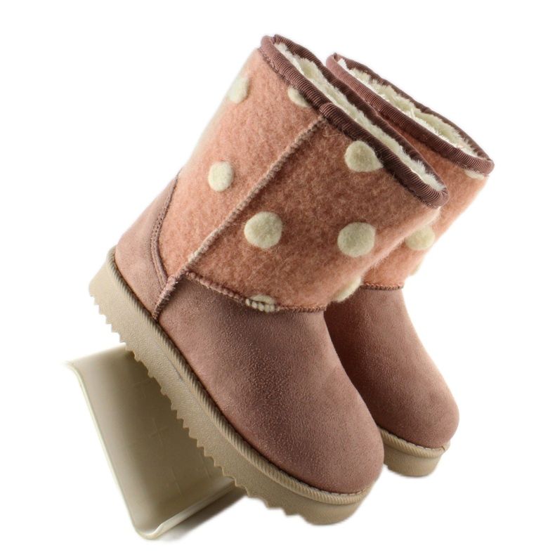 Emuse per bambini con tomaia in feltro k1647405 Rosa 1