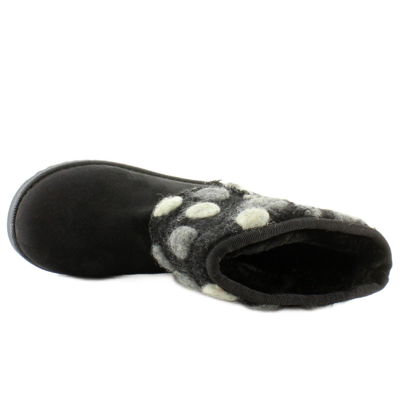 Emuse per bambini con tomaia in feltro k1647405 Nero 1