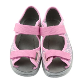 Befado scarpe per bambini sandali pantofole 969x092 rosa grigio 4