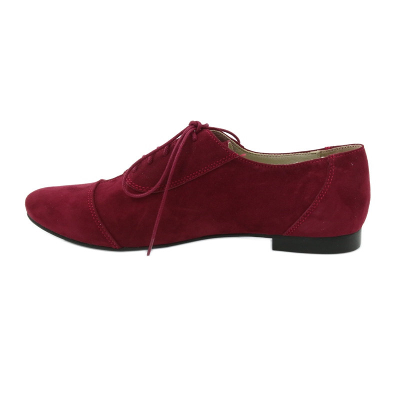 Stringate da donna in pelle Angello bordeaux multicolore 2