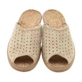 Befado scarpe da donna pantofole 581d169 pantofole beige 4