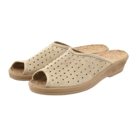 Befado scarpe da donna pantofole 581d169 pantofole beige 3