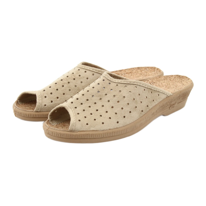 Befado scarpe da donna pantofole 581d169 pantofole beige 3